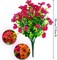 10-Piece Artificial Fall Flower Set – UV-Resistant Faux Mums & Eucalyptus for Porch, Patio, Garden, Planters, and Autumn Outdoor Home Decor